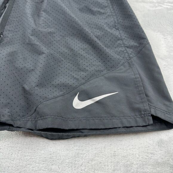 Nike Running Shorts Mens Medium Black Lightweight Performance Flex 7" Inseam - Picture 4 of 12
